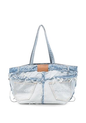 Alexander Wang deconstructed denim tote bag - Blue