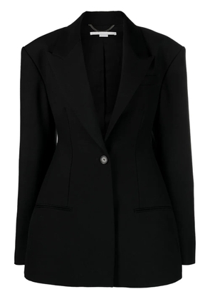 Stella McCartney fitted-waist single-breasted blazer - Black