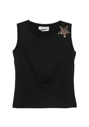 Saint Laurent Pre-Owned 2008s star-embellishment tank top - Black