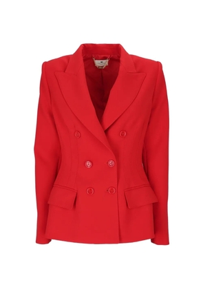 Elisabetta Franchi double-breasted peak-lapel blazer - Red