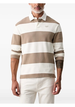 Joop! horizontal-stripe polo shirt - Neutrals