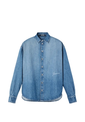 Jacquemus Simon de-Nîmes logo-embroidered shirt - Blue