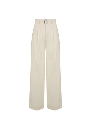 Moorer belted wide-leg trousers - Neutrals