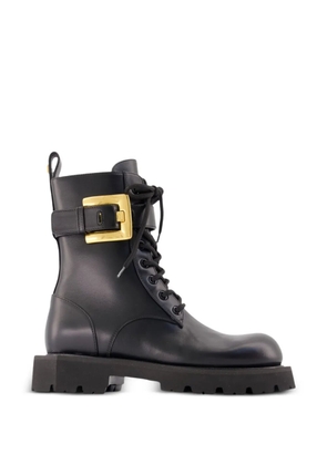 Balmain Ranger Anthem buckle-strap ankle boots - Black
