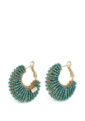 Gas Bijoux Izzia beaded hoop earrings - Gold