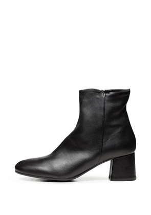 Poche Paris leather ankle boots - Black