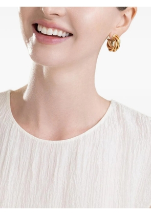 Gas Bijoux Aatik twisted hoop earrings - Gold