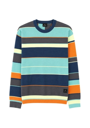 Paul Smith striped cotton sweater - Blue