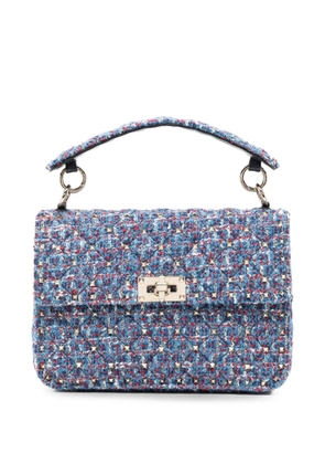 Valentino Garavani Rockstud twist-lock-fastening tote bag - Blue