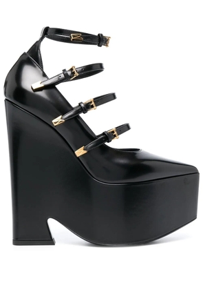 Versace Tempest calf-leather platform pumps - Black