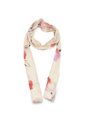 DSQUARED2 floral-print silk scarf - Neutrals