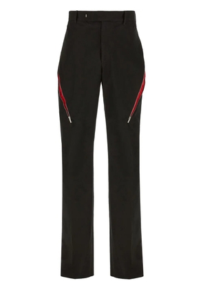 Ferragamo zip-detail tailored trousers - Black