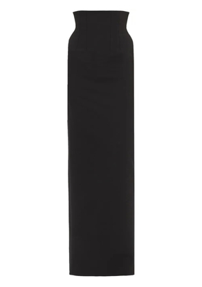 Ferragamo knitted long-length skirt - Black