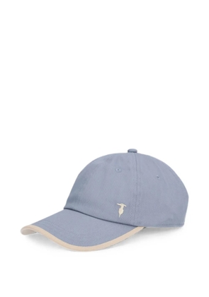 Trussardi logo-embroidered cap - Blue