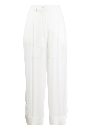 PUCCI high-rise sheer trousers - White