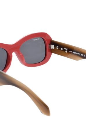 Off-White butterfly-frame sunglasses - Red