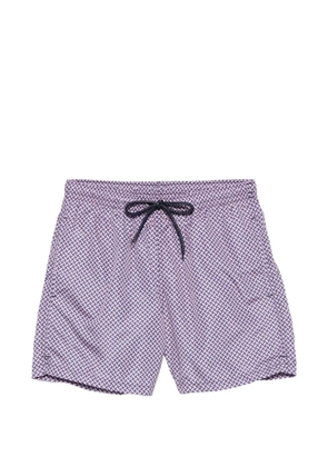 Drumohr geometric-print drawstring swimming trunks - Purple