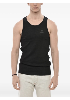Diesel ribbed logo-print tank top - Black