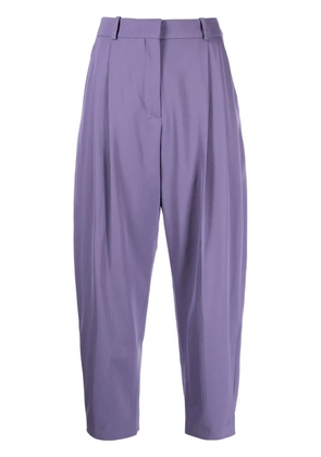 Stella McCartney stretch-wool cropped trousers - Purple