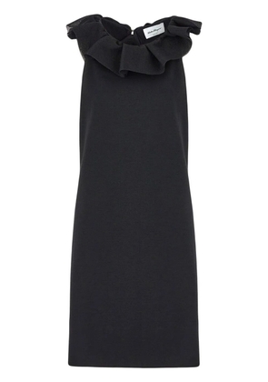 Ferragamo ruffled-neck sleeveless dress - Black