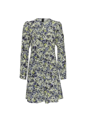 Gestuz JillyGZ abstract-print long-sleeve mini dress - Green