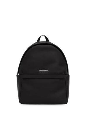 Karl Lagerfeld logo-print backpack - Black