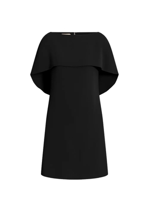 Alberta Ferretti cape-overlay mini dress - Black