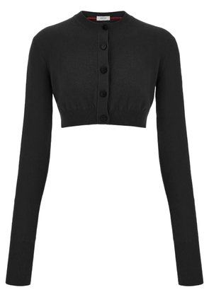 Ferragamo cropped long-sleeve cardigan - Black