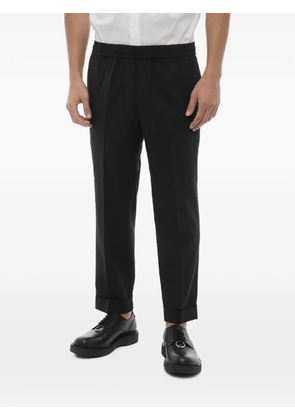 Neil Barrett elasticated-waistband slim-fit trousers - Black