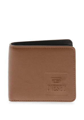 Diesel debossed-logo wallet - Brown