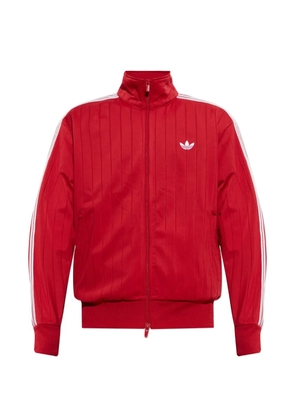 adidas logo-embroidered zip-up sweater