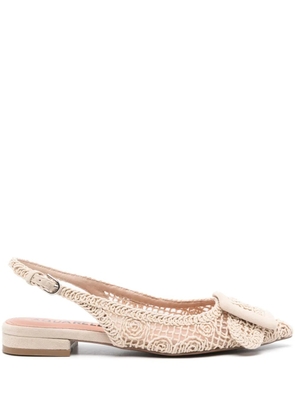 Bibi Lou Dalila interwoven-design ballerina shoes - Neutrals