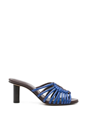 JW Anderson Plot leather heeled sandals - Brown