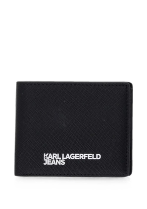 Karl Lagerfeld Jeans logo-print bi-fold wallet - Black