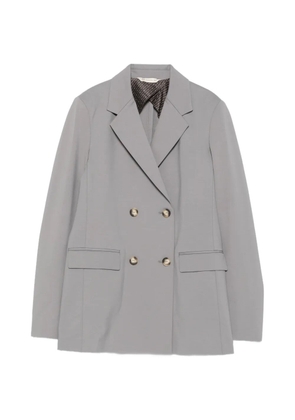 Max Mara double-breasted notched-lapel blazer - Grey