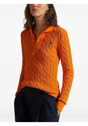 Polo Ralph Lauren cable-knit polo sweater - Orange