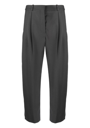 Stella McCartney cropped pleated wool trousers - Grey