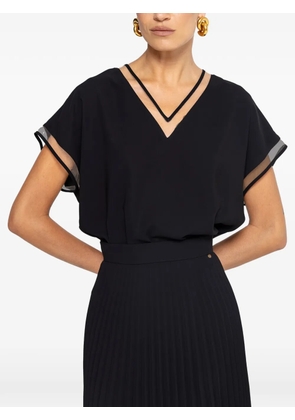NISSA V-neck top - Black