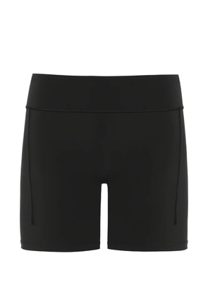 On logo-print tight shorts - Black
