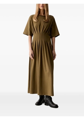 Gestuz GZinez pleated short-sleeve maxi dress - Green