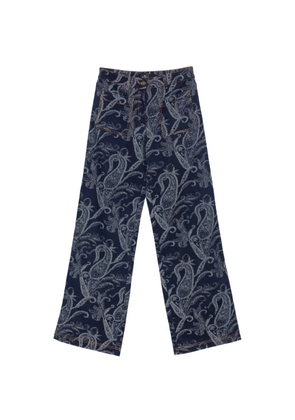 ETRO paisley-print jeans - Blue