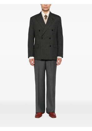 Lardini pinstripe-pattern double-breasted blazer - Grey