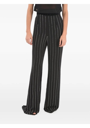 Philipp Plein crystal-embellished palazzo pants - Black