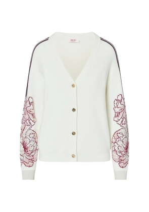 LIU JO jacquard cardigan - Neutrals