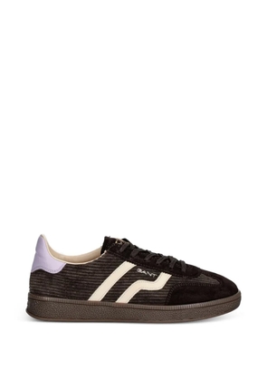 Gant corduroy-panelled sneakers - Brown