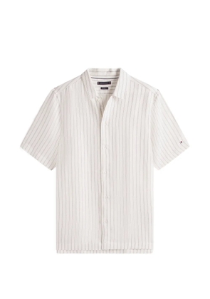 Tommy Hilfiger New York Label striped short-sleeve shirt - White