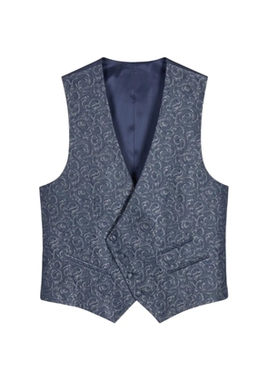 RAMON SANJURJO paisley-pattern waistcoat - Blue