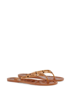 MCM Visetos-print flip flops - Neutrals