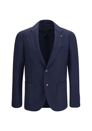 Lardini single-breasted notch-lapel blazer jacket - Blue
