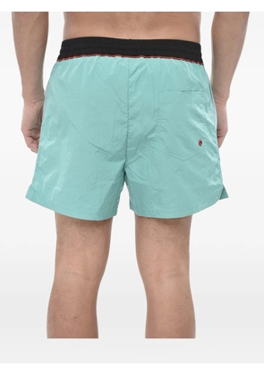 Diesel logo-patch drawstring swim shorts - Blue